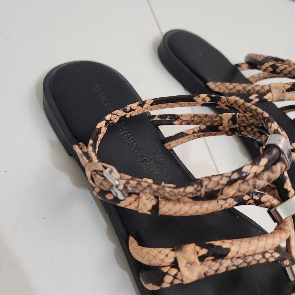 Rebecca Minkoff Sarle Strappy Sandal Rosewood Women's Size 8.5 - Picture 4 of 16